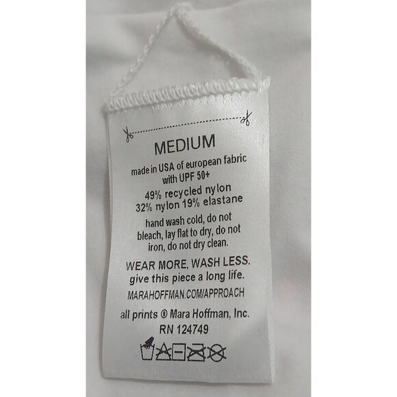 Mara Hoffman womens medium one piece swimsuit orange purple - Picture 6 of 7